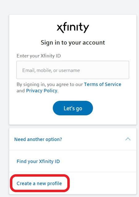 Sign in to your Xfinity Email account or Xfinity Voice voicemail.